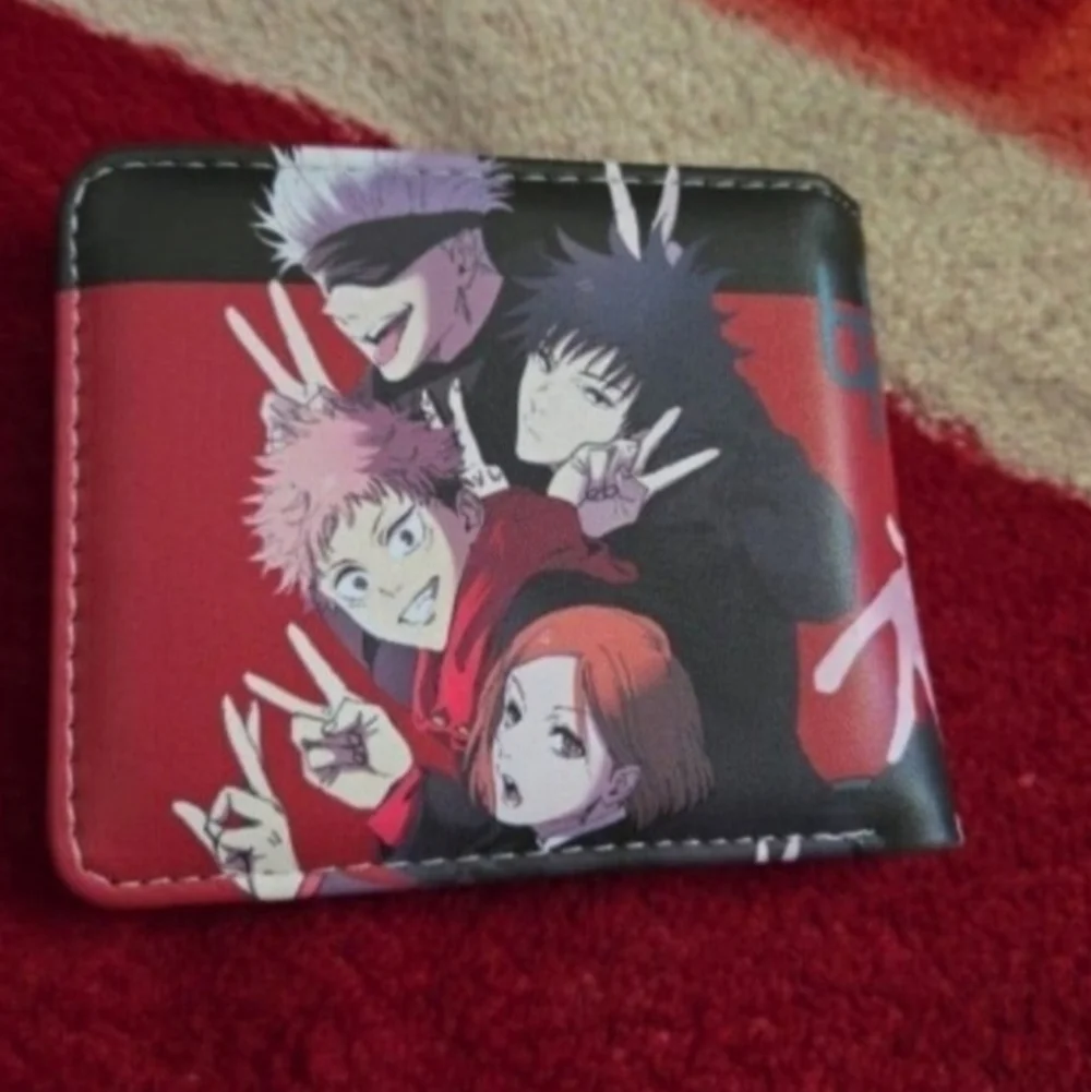 New jujutsu kaisen anime manga leather wallet